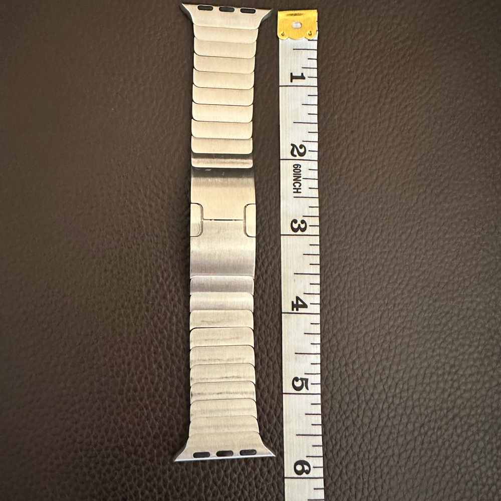 Stainless steel Authentic Apple Watch band